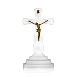 Discount Crucifix cristal sablé de bohême Décoration|Symboles Religieux Cristal