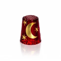 New Dé à Coudre en cristal réverie or Décoration