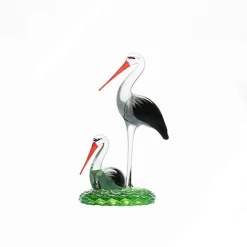 Online Duo cigogne en cristal Bestiaire|Animaux Cristal