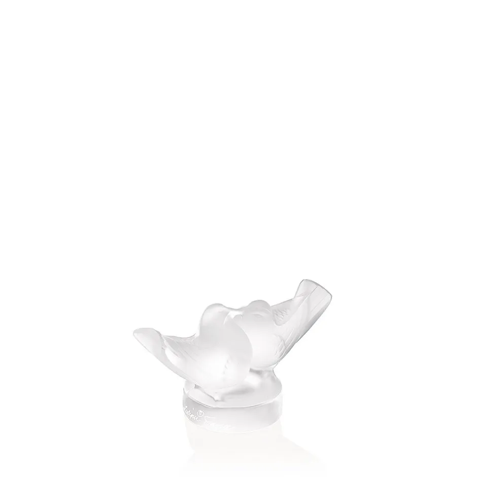 Online Duo colombes P.M lalique Animaux Cristal|Sculptures Et Figurines