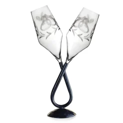 Sale Duo flûte colombes mariage support Verre À Pied|Flûte Champagne