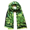 Clearance Echarpe Lalique By Ginny Litscher Dessin Jungle Vert Néon Bijoux|Foulards Lalique