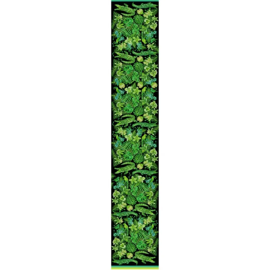Clearance Echarpe Lalique By Ginny Litscher Dessin Jungle Vert Néon Bijoux|Foulards Lalique