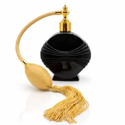 Sale Flacon parfum art déco noir verre Marcel Franck Flacon De Parfum