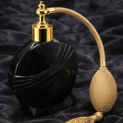 Sale Flacon parfum art déco noir verre Marcel Franck Flacon De Parfum