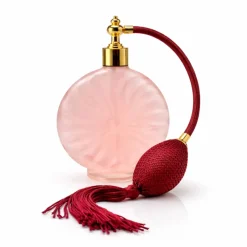 Flacon parfum rosace Rosée Impériale verre sablé Marcel Franck Flacon De Parfum