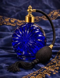 Outlet Flacon parfum soleil bleu Impérial verre Marcel Franck Flacon De Parfum