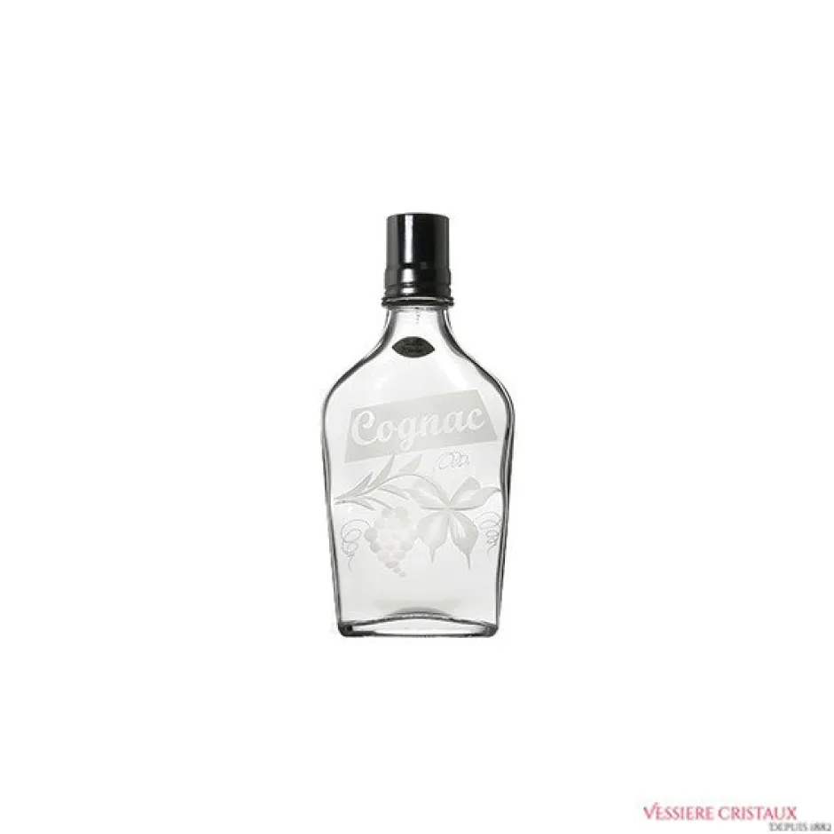 Flasque cognac cristal taillée Art De La Table|Flasque, Bouteille Cristal