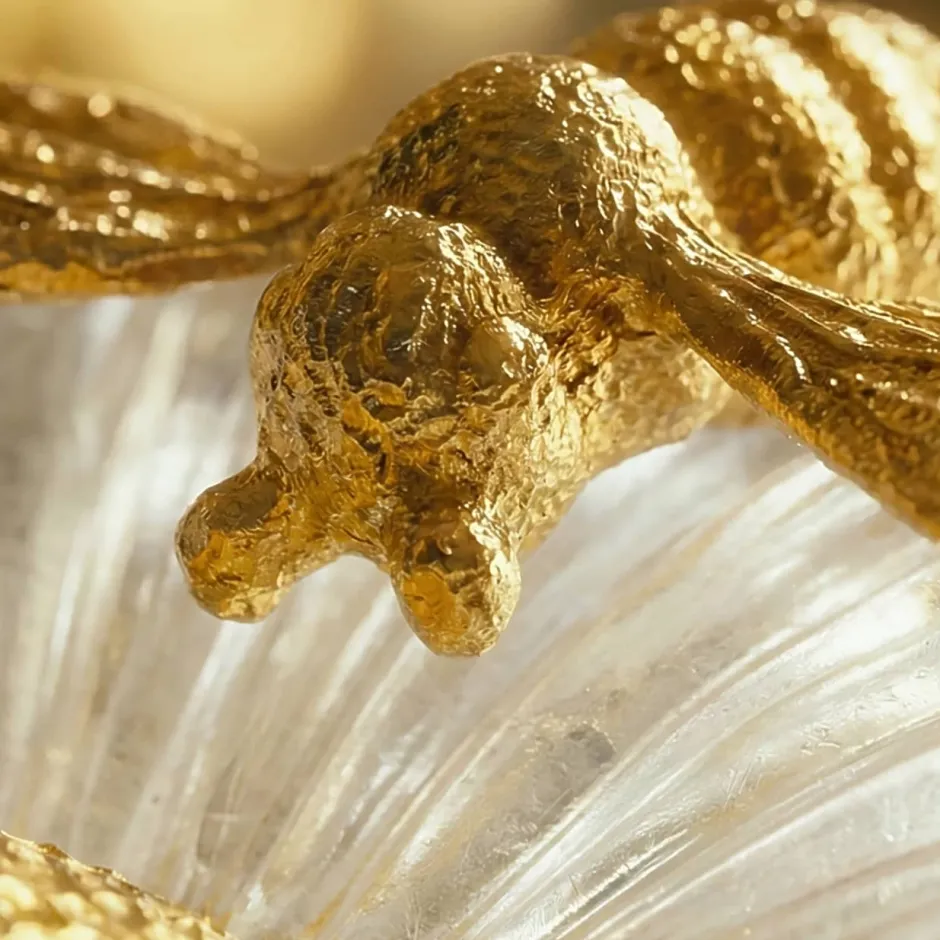 Discount Fleur décorative Or d’Abeille Daum Fleurs Cristal