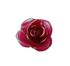 Online Fleur rouge rose passion daum Sulfures, Presse-Papiers Cristal|Fleurs Cristal