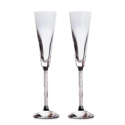 Discount Flûtes à champagne oleg cassini x2 Flûte Champagne|Verre En Cristal Uni