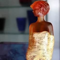 New Galatéa Ambre et Or Daum Jean-Philippe Richard Editions D’Art|Éditions D’Art Cristal