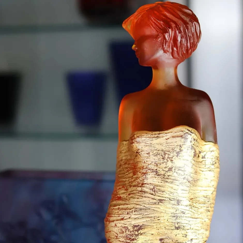 New Galatéa Ambre et Or Daum Jean-Philippe Richard Editions D’Art|Éditions D’Art Cristal