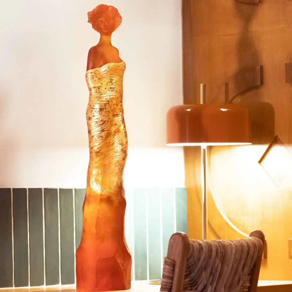 New Galatéa Ambre et Or Daum Jean-Philippe Richard Editions D’Art|Éditions D’Art Cristal