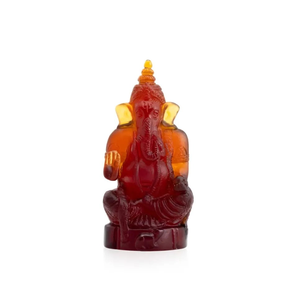 Outlet Ganesha ambre foncé daum Editions D’Art|Symboles Religieux Cristal