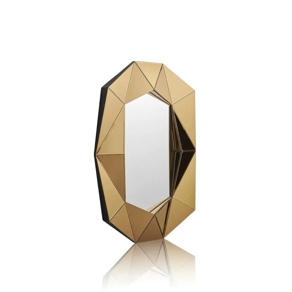 Grand Miroir cristal diamant bronze Reflections Copenhagen Miroir
