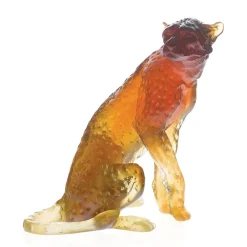 Outlet Guépard ambre j.f leroy daum Animaux Cristal|Bestiaire
