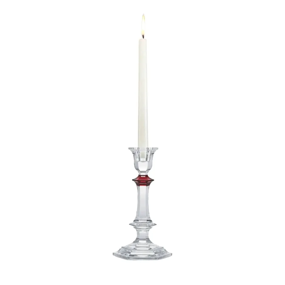 Outlet Harcourt bougeoir rouge Baccarat Coupes, Coupelles Et Photophores|Photophores, Bougeoirs Cristal
