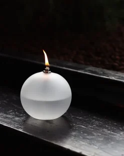 Sale Lampe à huile ice verre Coupes, Coupelles Et Photophores|Lampes Cristal