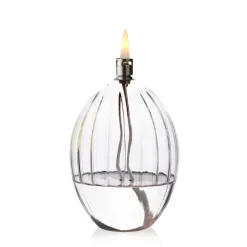 Hot Lampe à huile élégance ovale verre Coupes, Coupelles Et Photophores|Lampes Cristal
