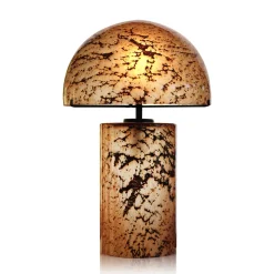 Best Lampe à poser volcania ambre en verre Lampes Cristal|Luminaires