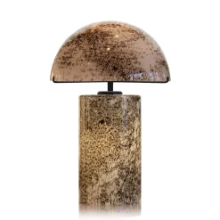 Clearance Lampe à poser volcania blanc en verre Luminaires|Lampes Pâte De Verre