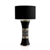 Online Lampe Bayadère Graphit Flowers Émaux de Longwy Lampes|Lampes Cristal