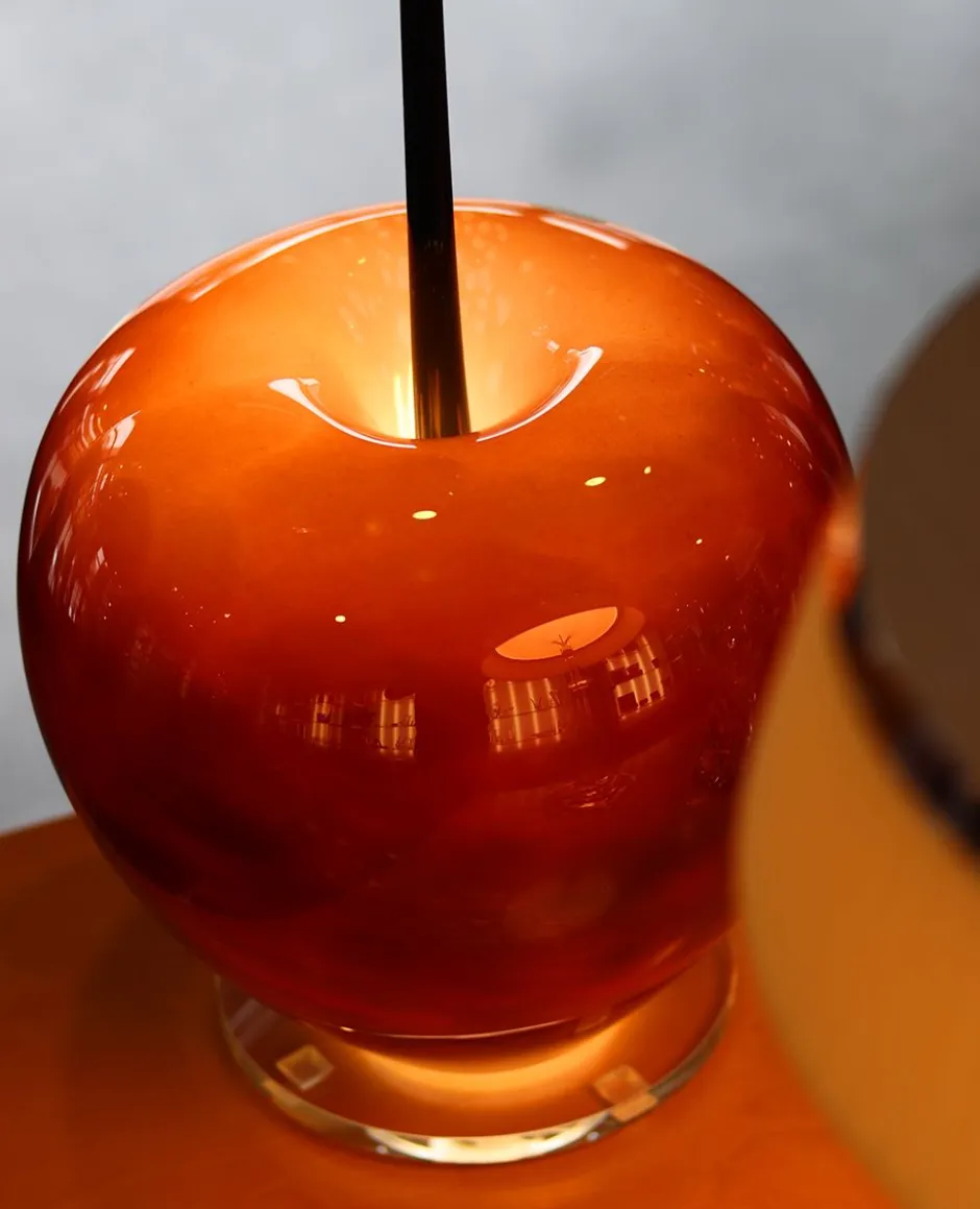 Hot Lampe cerise rouge cristal de Lorraine Luminaires|Lampes Cristal