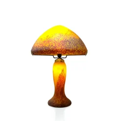 Online Lampe champignon pâte de verre jaune 7030 Luminaires|Lampes Pâte De Verre