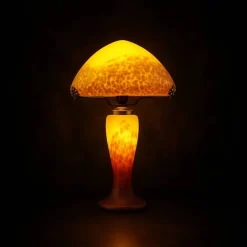 Online Lampe champignon pâte de verre jaune 7030 Luminaires|Lampes Pâte De Verre
