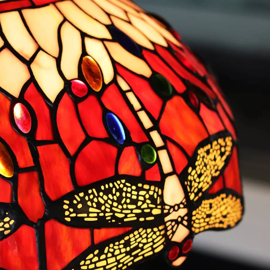 New Lampe en verre vitrail n°4 Lampes Pâte De Verre|Lampes Cristal