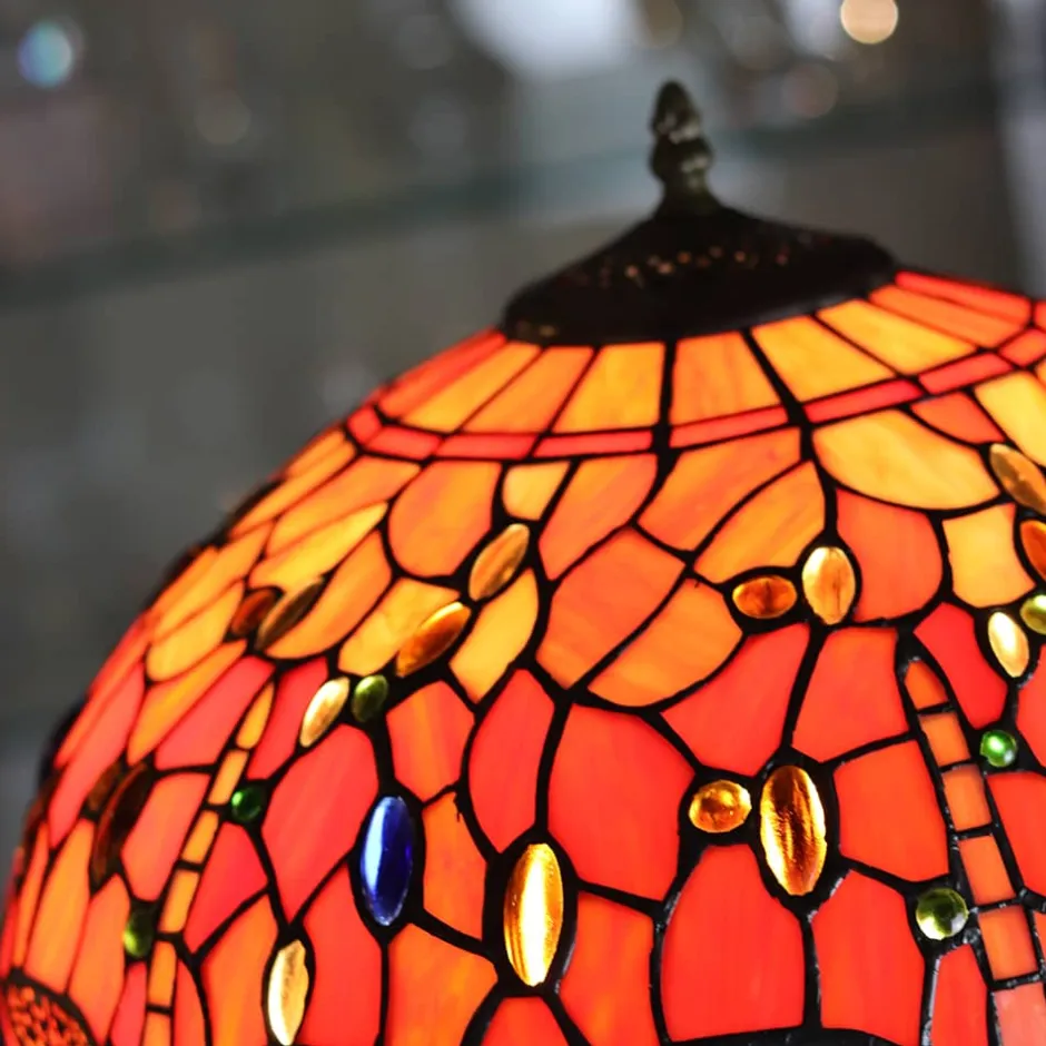 New Lampe en verre vitrail n°7 Lampes Pâte De Verre|Lampes Cristal