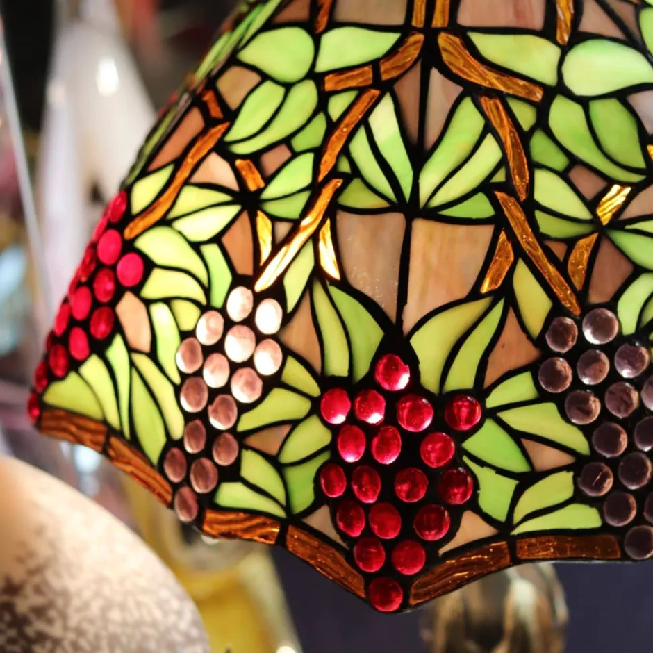 Discount Lampe en verre vitrail n°1 Lampes Pâte De Verre|Lampes Cristal