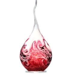 Hot Lampe flamme cristal Framboise et noir Cristal de Lorraine Luminaires|Lampes Cristal
