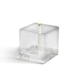 Clearance Lampe huile carré verre Coupes, Coupelles Et Photophores|Lampes Cristal