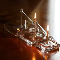 Discount Lampe huile pyramide verre Coupes, Coupelles Et Photophores|Lampes Cristal
