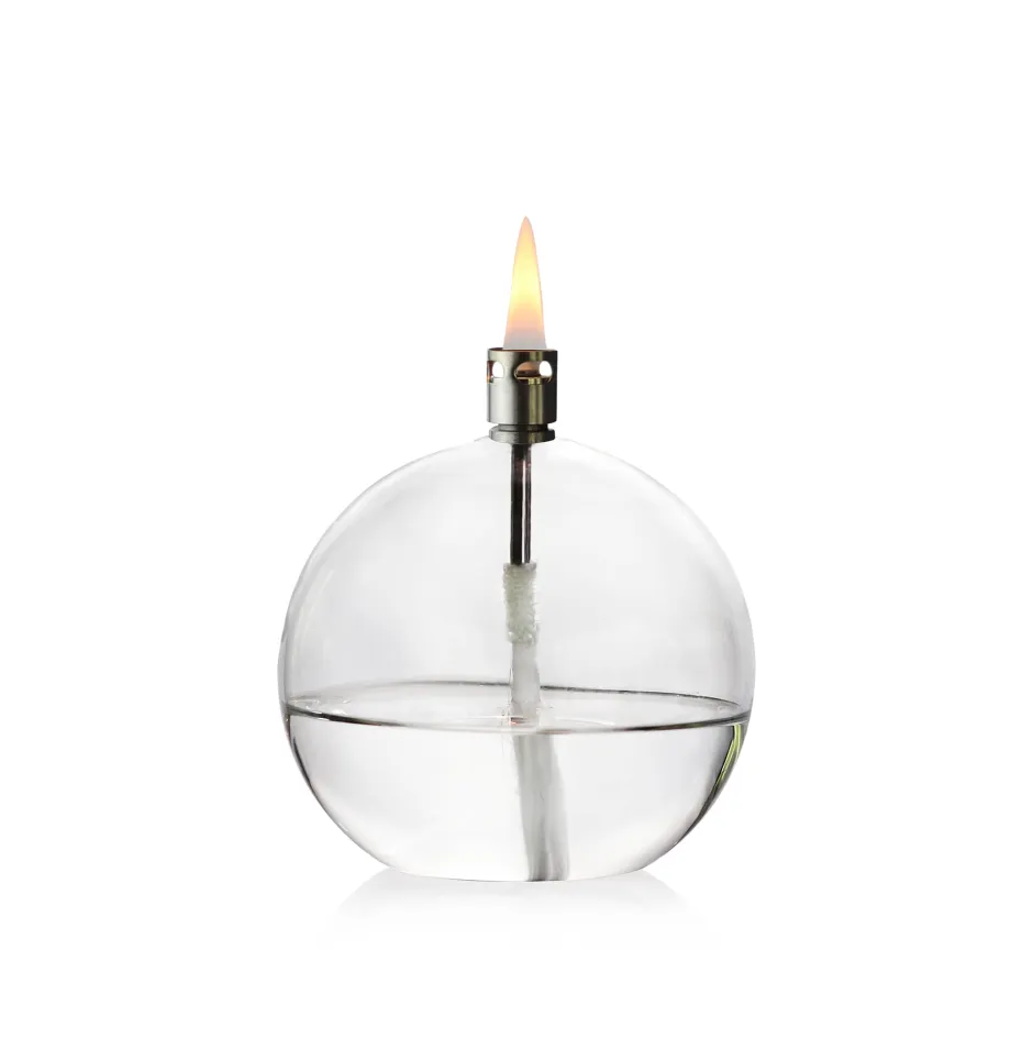 Outlet Lampe huile sphère verre pm Photophores, Bougeoirs Cristal|Coupes, Coupelles Et Photophores