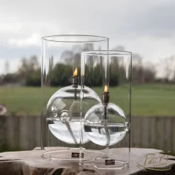 New Lampe huile sphère verre photophore Lampes Cristal|Coupes, Coupelles Et Photophores