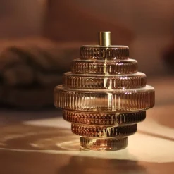 Online Lampe huile Twin champagne Lampes Cristal|Coupes, Coupelles Et Photophores