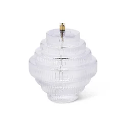 Clearance Lampe huile Twin verre incolore Coupes, Coupelles Et Photophores|Lampes Cristal