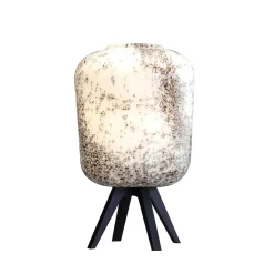 New Lampe noord en verre incolore et or Luminaires|Lampes Cristal