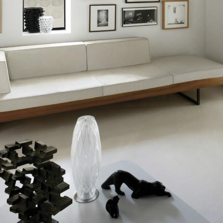 Lampe oblong vibration lalique Lampes Cristal|Luminaires