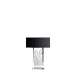 New Lampe Poséidon cristal Lalique abat-jour blanc Lampes Cristal|Luminaires