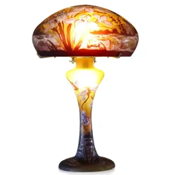 Online Lampe pâte de verre art nouveau n°17 Tip Gallé Luminaires|Lampes Pâte De Verre