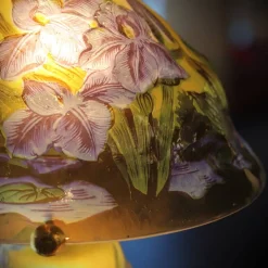 Clearance Lampe pâte de verre Tip Gallé décor libellule Luminaires|Lampes Pâte De Verre