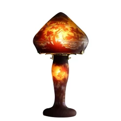 Lampe pâte de verre Tip Gallé Luminaires|Lampes Pâte De Verre