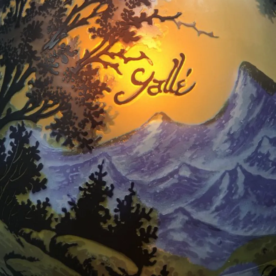 New Lampe pâte de verre tip gallé N°21 Luminaires|Lampes Pâte De Verre