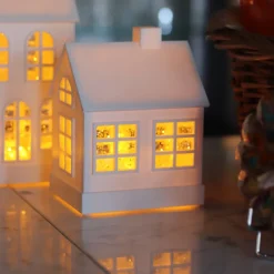 Lampe Un Noël à la maison blanc Décoration|Lampes Cristal