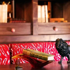 Lion sand noir daum Bestiaire|Éditions D’Art Cristal