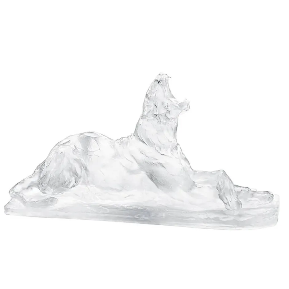 Hot Lionne Couchée Baillant Rembrandt Bugatti By Lalique 2014 cire perdue Sculptures Cristal|Sculptures Et Figurines